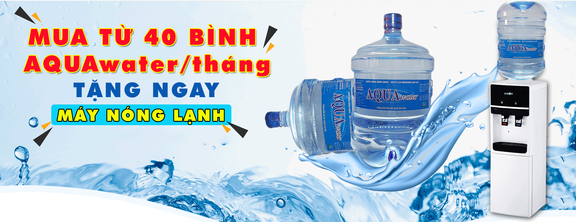 Mua nước tặng cây nóng lạnh