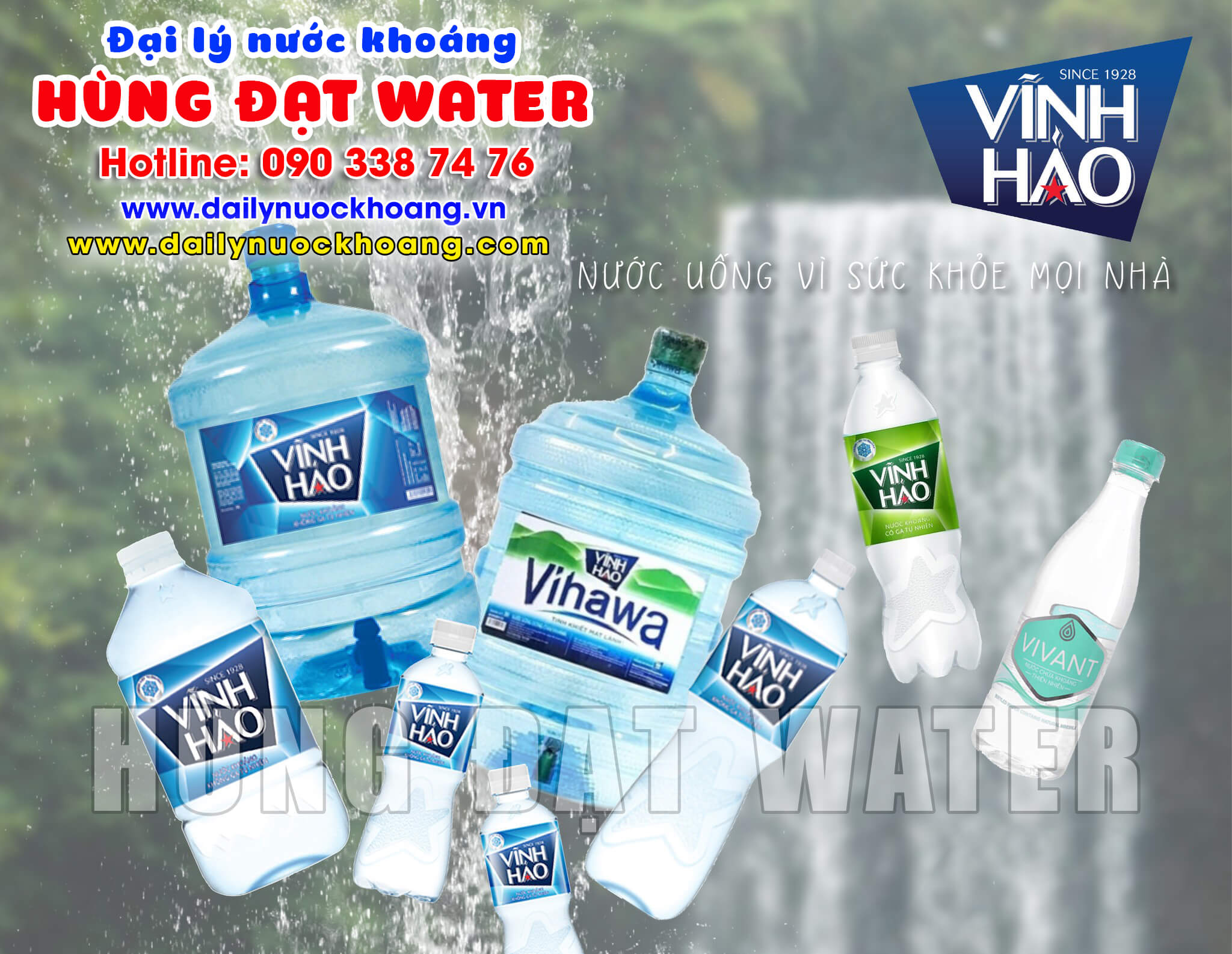 HÙNG ĐẠT WATER - Đại lý nước Vĩnh Hảo ở Bình Thạnh gần đây chính hãng